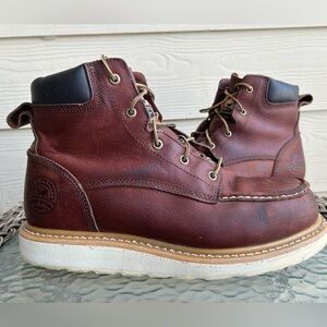 Men’s IRISH SETTER Red Wing ASHBY Leather Safety Toe Work Boots sz 10EE Wide